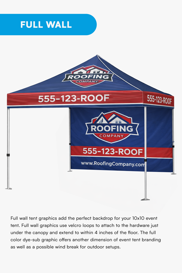 10ft x 10ft Custom Canopy Tent