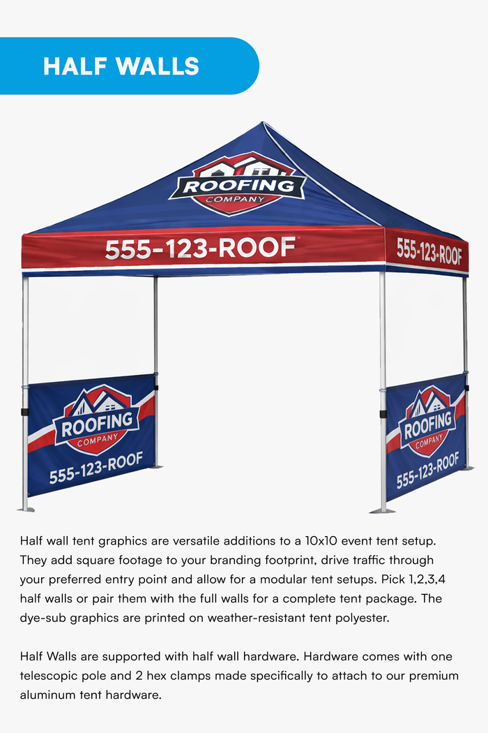 10ft x 10ft Custom Canopy Tent