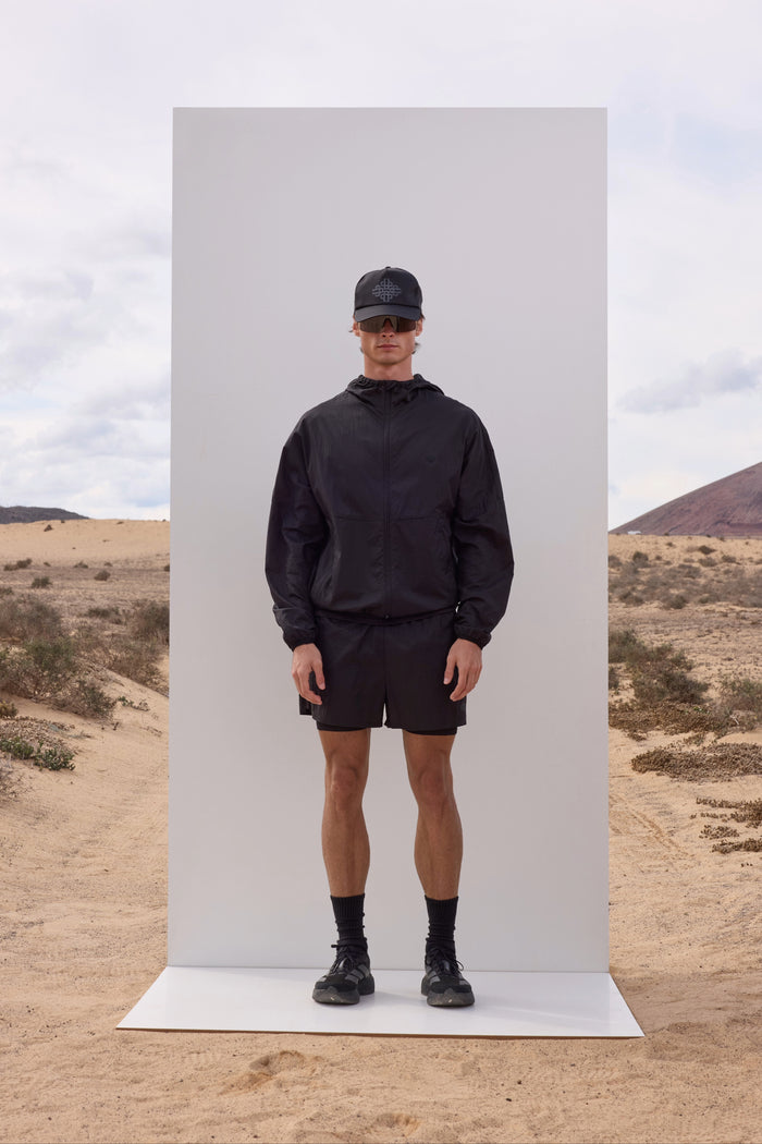 2-1 TRANSLUCENT RUN SHORT - BLACK