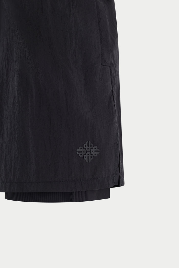2-1 TRANSLUCENT RUN SHORT - BLACK