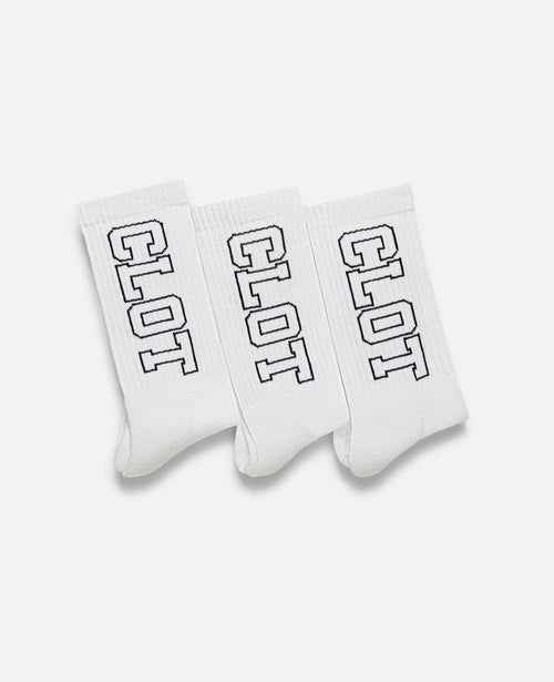 2003 CLOT Logo Socks (White)
