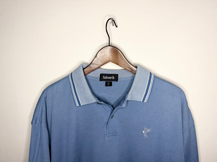 Ashworth light blue polo (L)