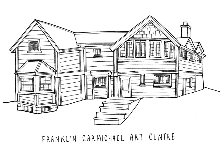 Image of Franklin Carmichael Art Centre colouring book page