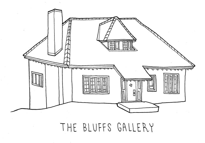 Image of The Bluffs Gallery colouring book page