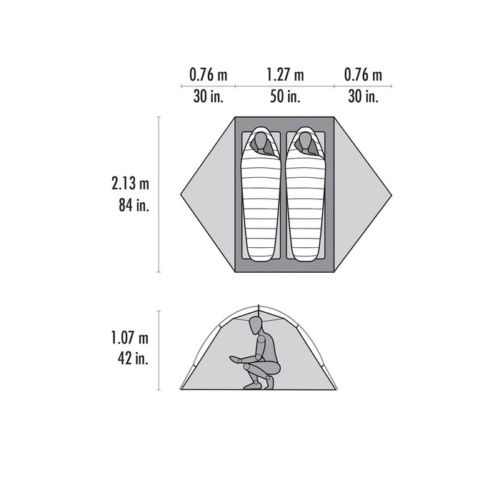 Access 2 Two-Person, Four-Season Ski Touring Tent