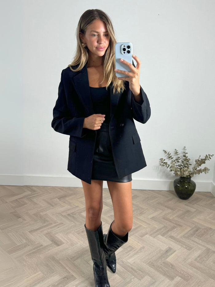Adeline Tailored Blazer / Black - Style Cheat