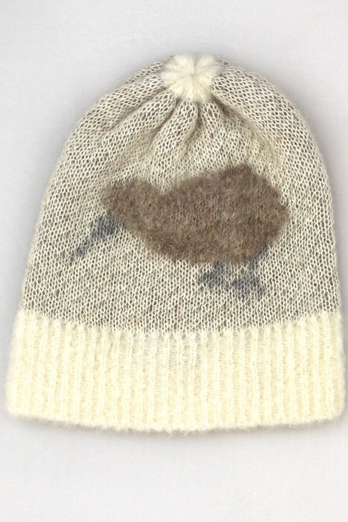 brushed alpaca kiwi beanie - kapeka nz
