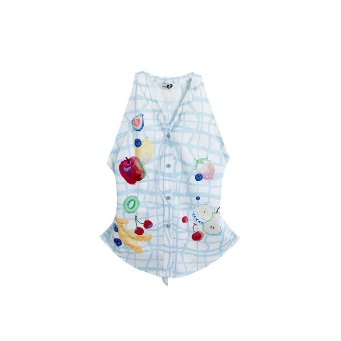 ASAYA7409 – Juicy Summer Fruit Print Set 🍒🍇🍎