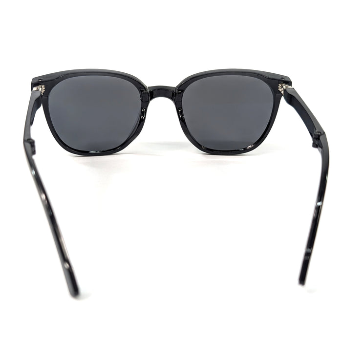 Astrae - Shiney Foldable Sunglasses (with Case & Cleaner) - Black