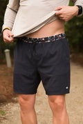 Athletic Shorts - Heather Black (Throwback Camo Liner)