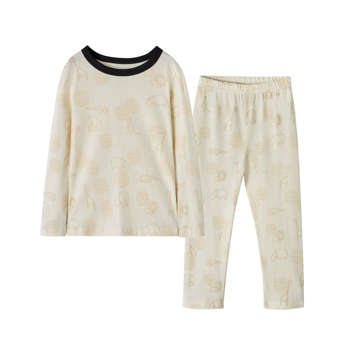 Baby Kids Pajamas New Jungle Animals Top n Pants Set - Little Kooma