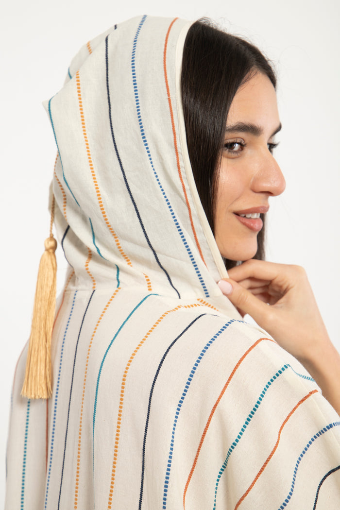 Badiya Cotton Striped Jellaba