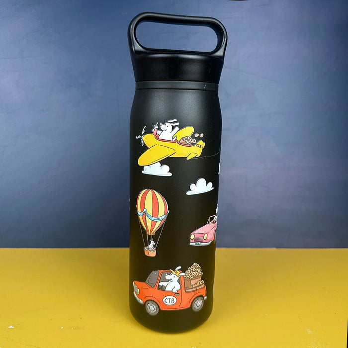 Bagel Dog Adventures Wander Water Bottle