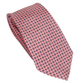Blush Pink 100% Italian Silk Tie With Micro Floral Pattern