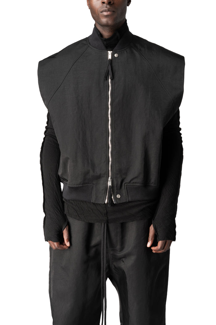 Bomber Vest, Black