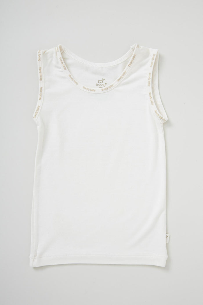White Vegan Organic Baby Vest | White Baby Bamboo Vest | Natural Baby Vests