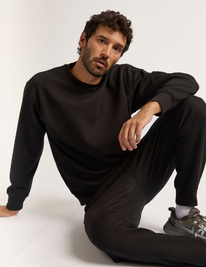 Boody Bamboo Tech Fleece Men's Crew Neck Sweater