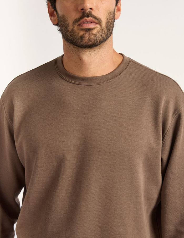 Boody Bamboo Tech Fleece Men's Crew Neck Sweater