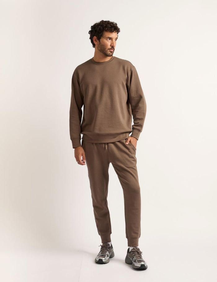 Boody Bamboo Tech Fleece Men's Crew Neck Sweater