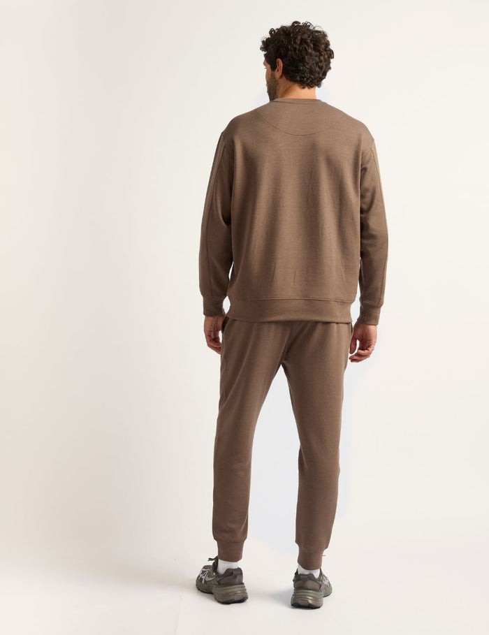 Boody Bamboo Tech Fleece Men's Crew Neck Sweater