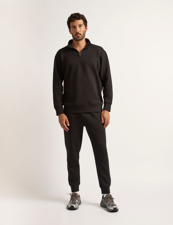 Boody Bamboo Tech Fleece Men's Quarter Zip Sweater