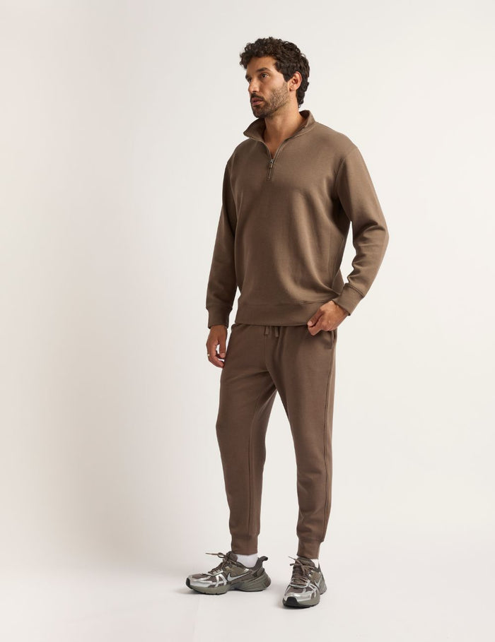 Boody Bamboo Tech Fleece Men's Quarter Zip Sweater