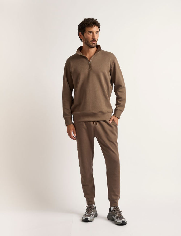 Boody Bamboo Tech Fleece Men's Quarter Zip Sweater