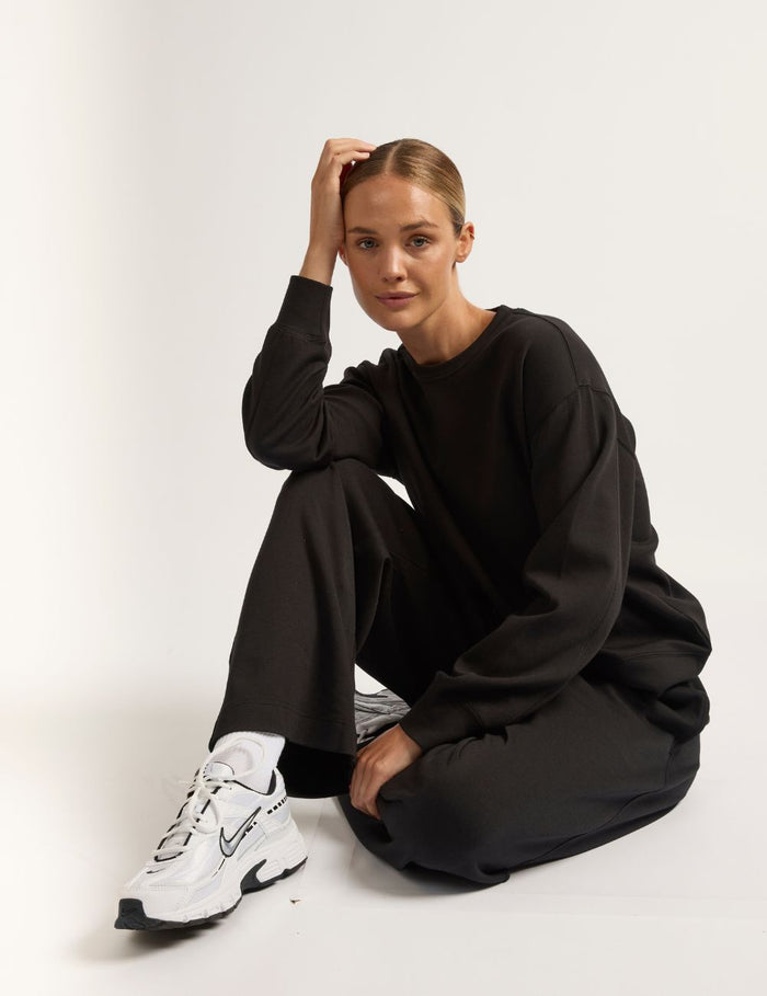 Boody Bamboo Tech Fleece Women's Crew Neck Sweater