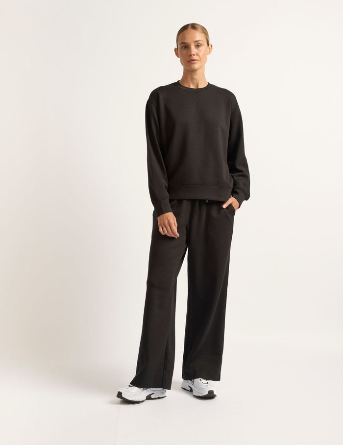 Boody Bamboo Tech Fleece Women's Crew Neck Sweater