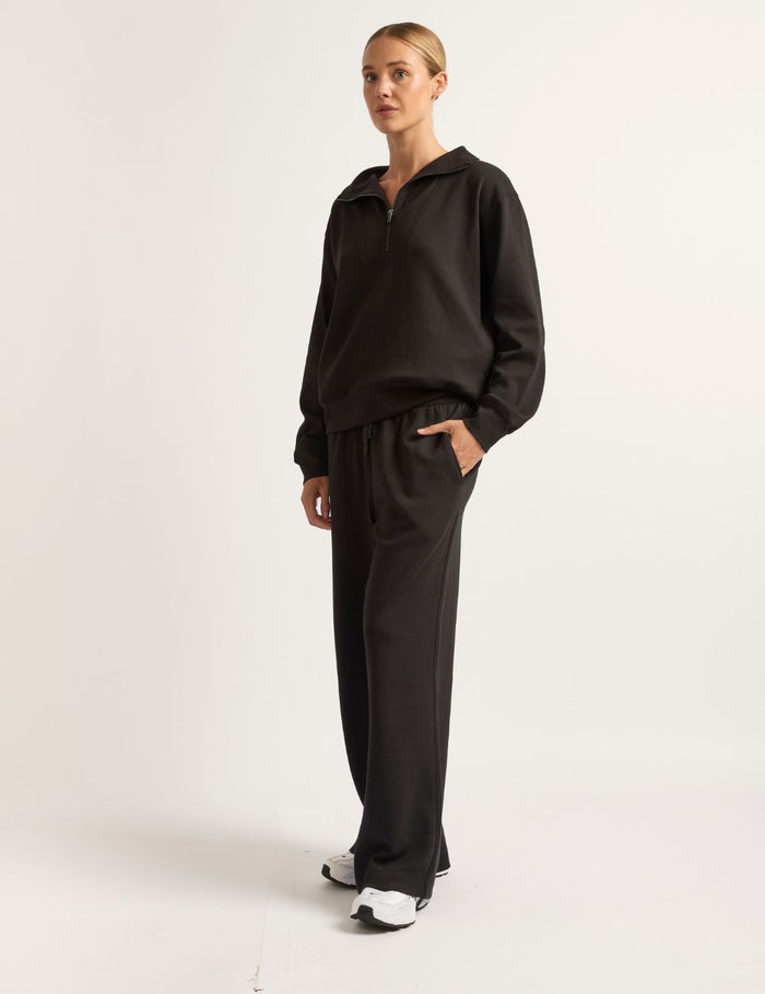 Boody Bamboo Tech Fleece Women's Quarter Zip Sweater