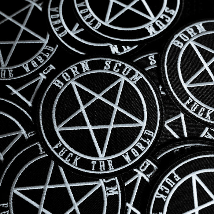 BORN SCUM PENTAGRAM PATCH - Born Scum Clothing Co