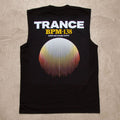 BPM Trance Back Print  - Tank Tshirt - Black
