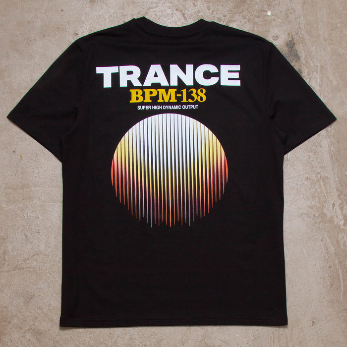 BPM Trance Back Print - Tshirt - Black