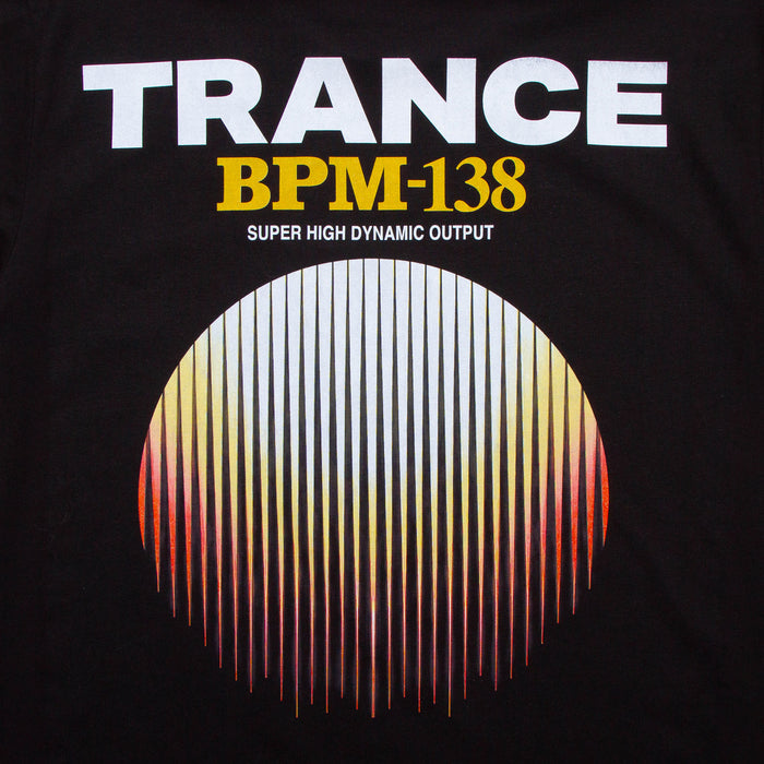 BPM Trance Back Print - Tshirt - Black