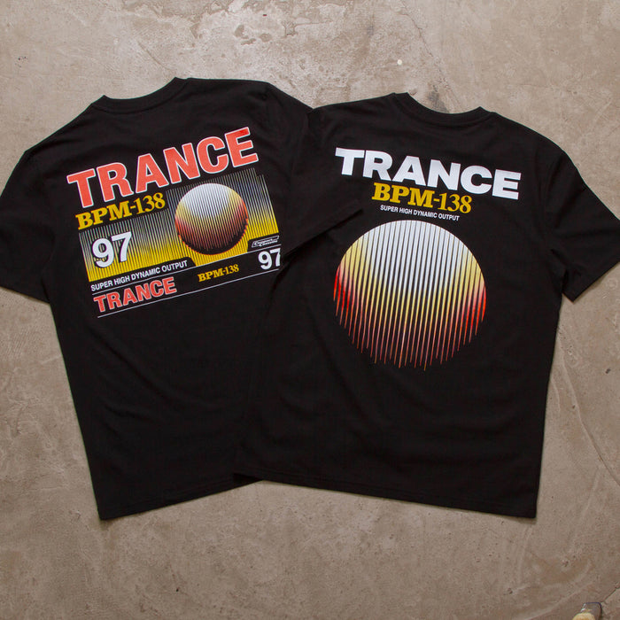 BPM Trance Back Print - Tshirt - Black