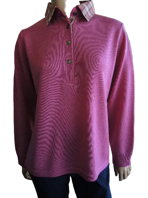Bromley Wool Blend Trim Collared Jumper (JoRo Style)