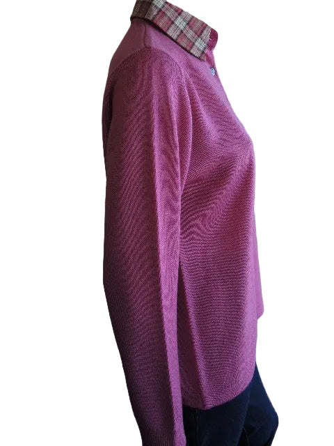 Bromley Wool Blend Trim Collared Jumper (JoRo Style)