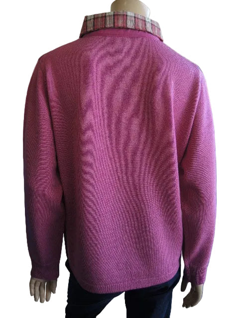 Bromley Wool Blend Trim Collared Jumper (JoRo Style)