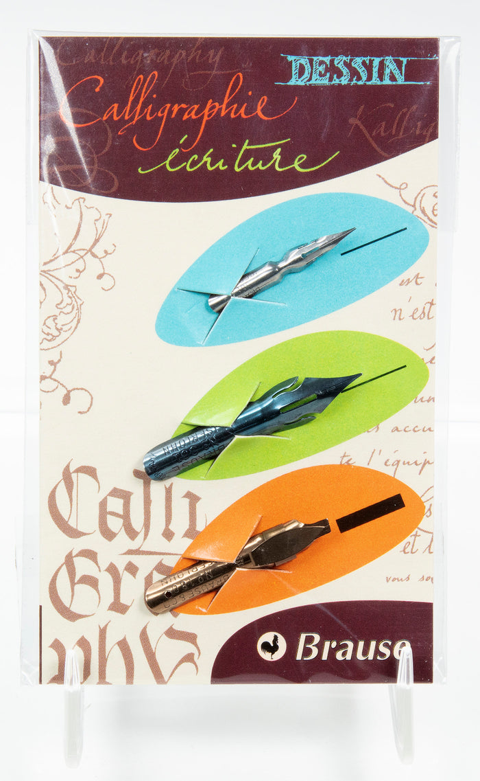 Package of three calligraphy nibs