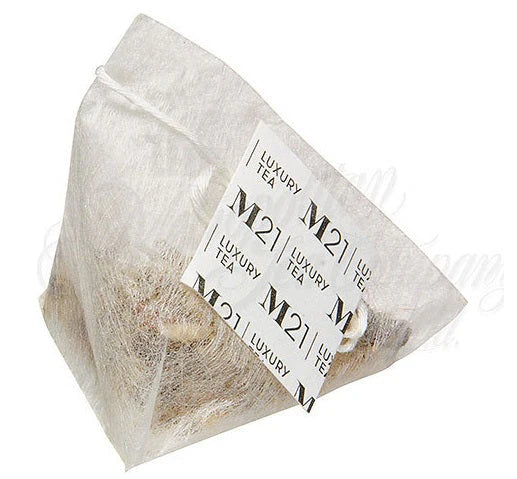 Luxury tea bag on a white background