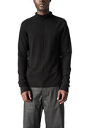Cashmere blend mock neck knit pullover