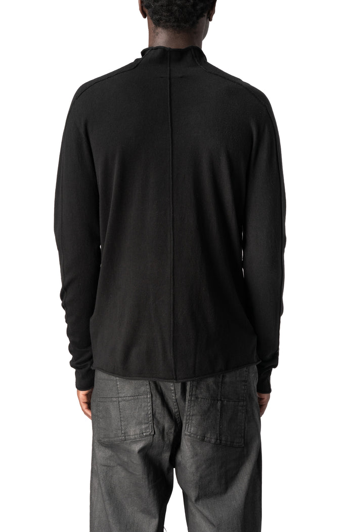 Cashmere blend mock neck knit pullover