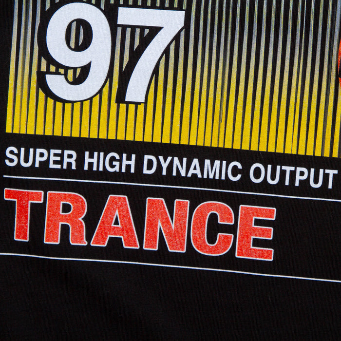 Cassette Trance 97 Front Print - Tshirt - Black