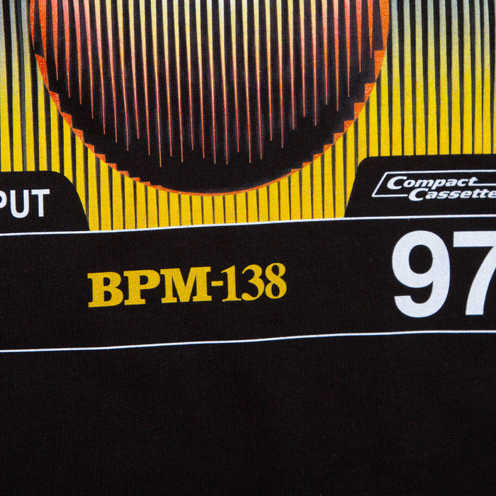 Cassette Trance 97 Front Print - Tshirt - Black