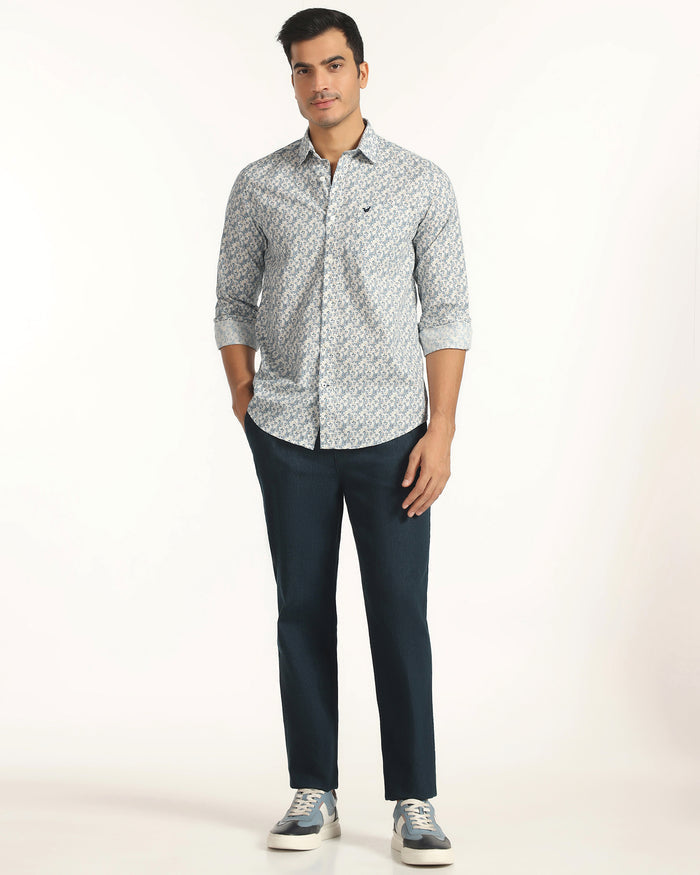 Casual Blue Printed Shirt - Ryder