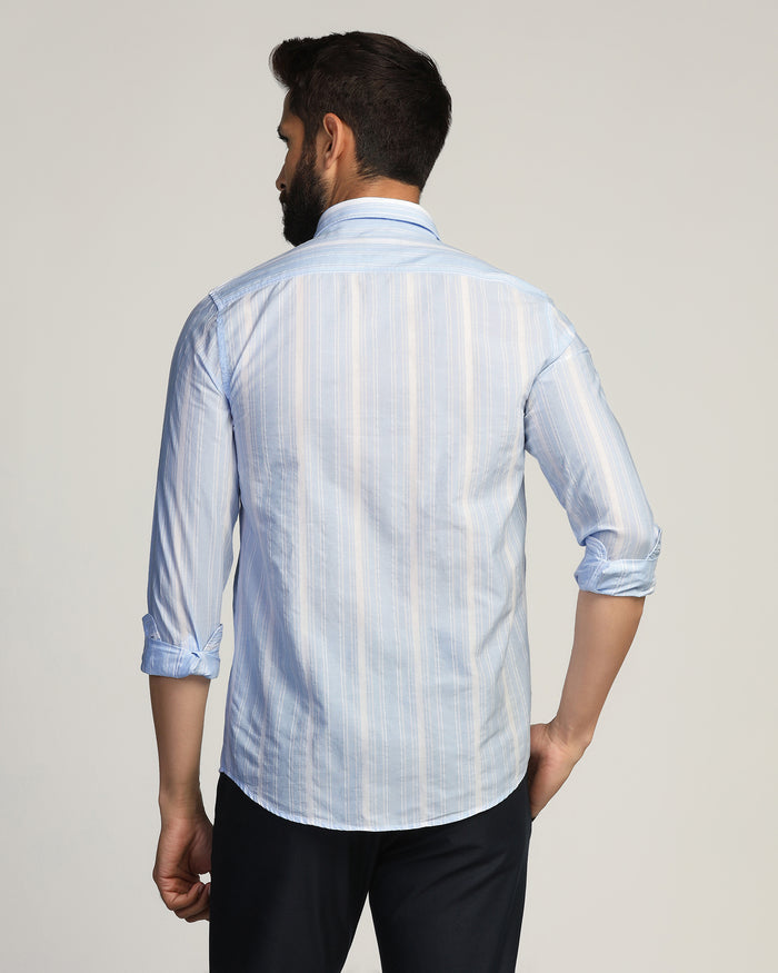 Casual Blue Stripe Shirt - Koben
