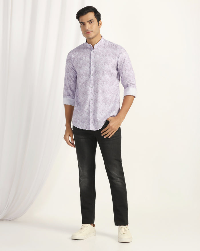 Casual Grey Printed Shirt - Tanli