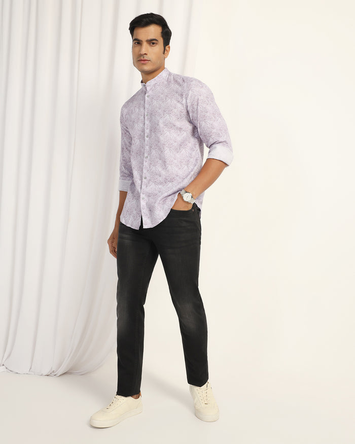 Casual Grey Printed Shirt - Tanli