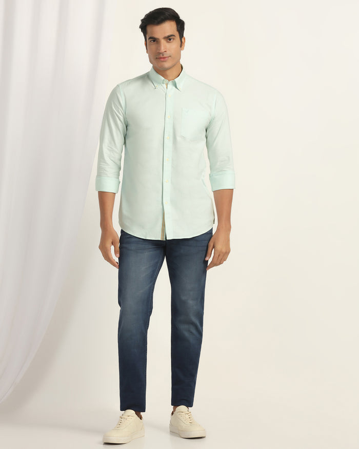 Casual Mint Solid Shirt - Solly