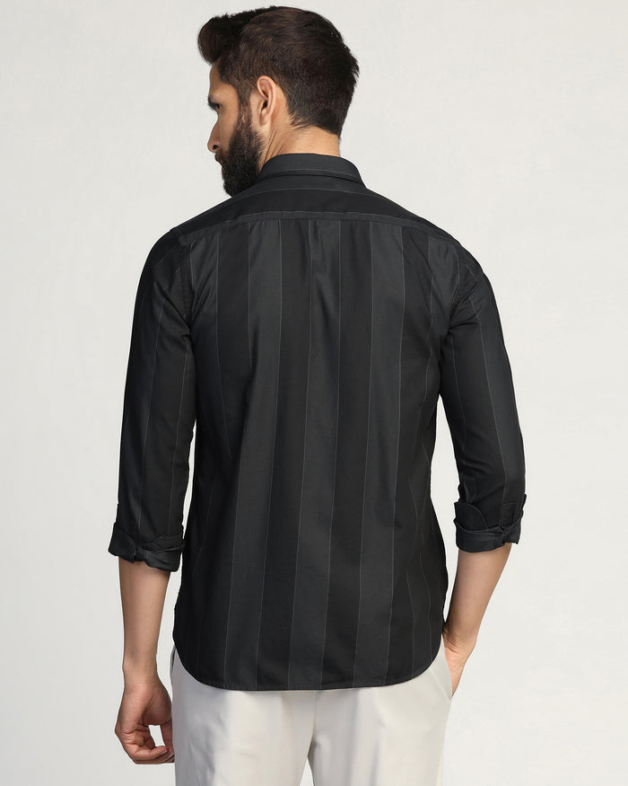 Casual Navy Stripe Shirt - Bunji